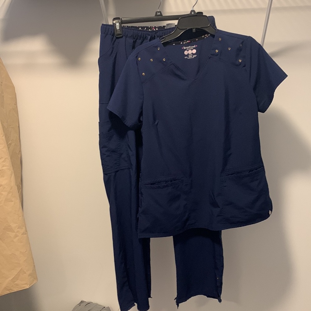 Navy blue scrub set